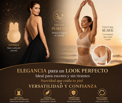 Sujetador de silicona para pecho efecto push up