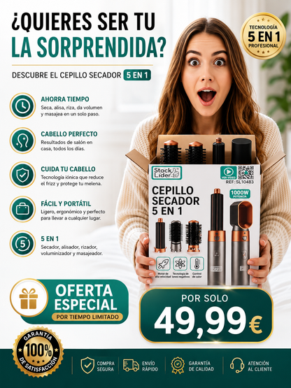 Cepillo secador 5 en 1